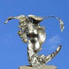 sculpture Sirène en plomb