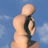 sculpture Timide en pierre calcaire de tuffeau