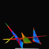  Sculpture Métal "VOILES JOYEUSES" Patiné Joel Strill Sculpteur ©