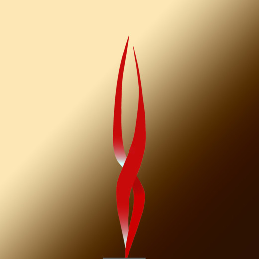 " ODE à l' AURORE " Sculpture en Acier Doux Patiné