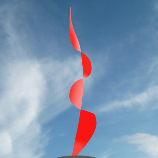 " COCORICO " Sculpture en Acier Doux Patiné 