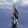 " VOLTIGE de NUIT " Sculpture Bronze Patiné Joël Strill Sculpteur ©