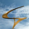 " VOLUTE en QUËTE " Sculpture Laiton Patiné Joël Strill Sculpteur ©